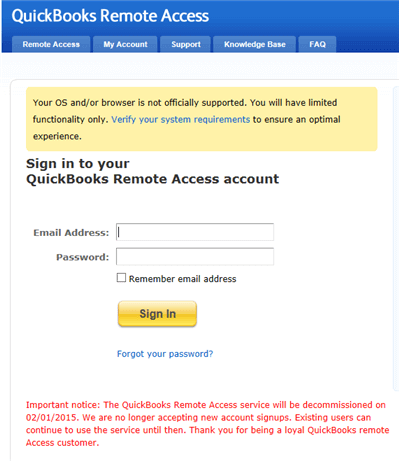 QuickBooks Remote Access Tool
